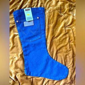 Wrangler Holiday Christmas Stocking NEW WITH TAGS